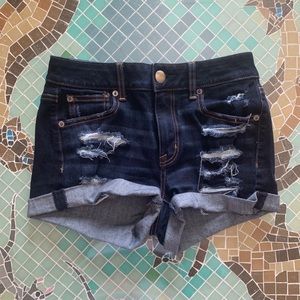 american eagle denim shorts